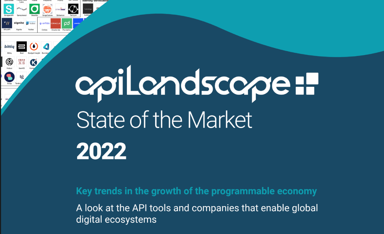 The title page of Platformable's 2022 API Landscape State of the Market Report.